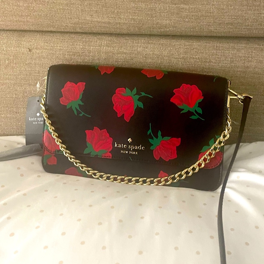 Kate Spade rose handbag/crossbody